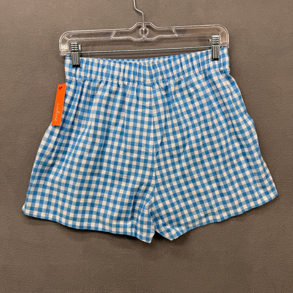 NWT Universal Thread White‎ V-Neck Tee & Colsie Gingham Pajama Shorts Set Small - Picture 10 of 15